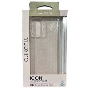 Quikcell Icon Silver Shimmer phone case for Nokia G310 5G